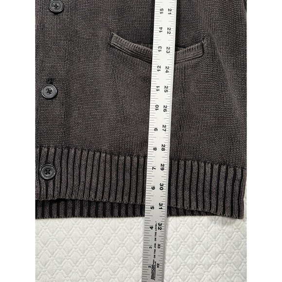Goodthreads 100% Cotton Mens Cardigan Sweater Size L Tall Brown Button Dad City - Picture 5 of 7